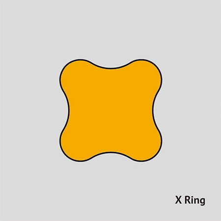 X-кальцавыя ўшчыльнення - X-Ring